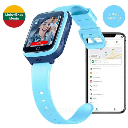 KartuSaugu™ Smart Išmanusis Laikrodis Vaikams su Vietos Sekimu, Kamera, Skambučiais ir Daugiau