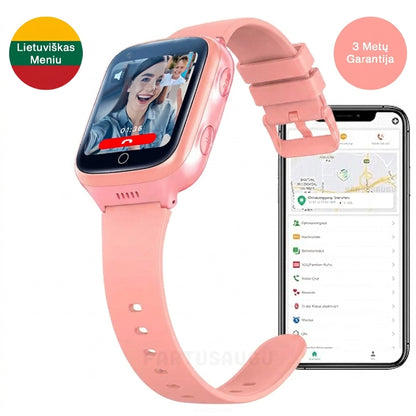 KartuSaugu™ Smart Išmanusis Laikrodis Vaikams su Vietos Sekimu, Kamera, Skambučiais ir Daugiau